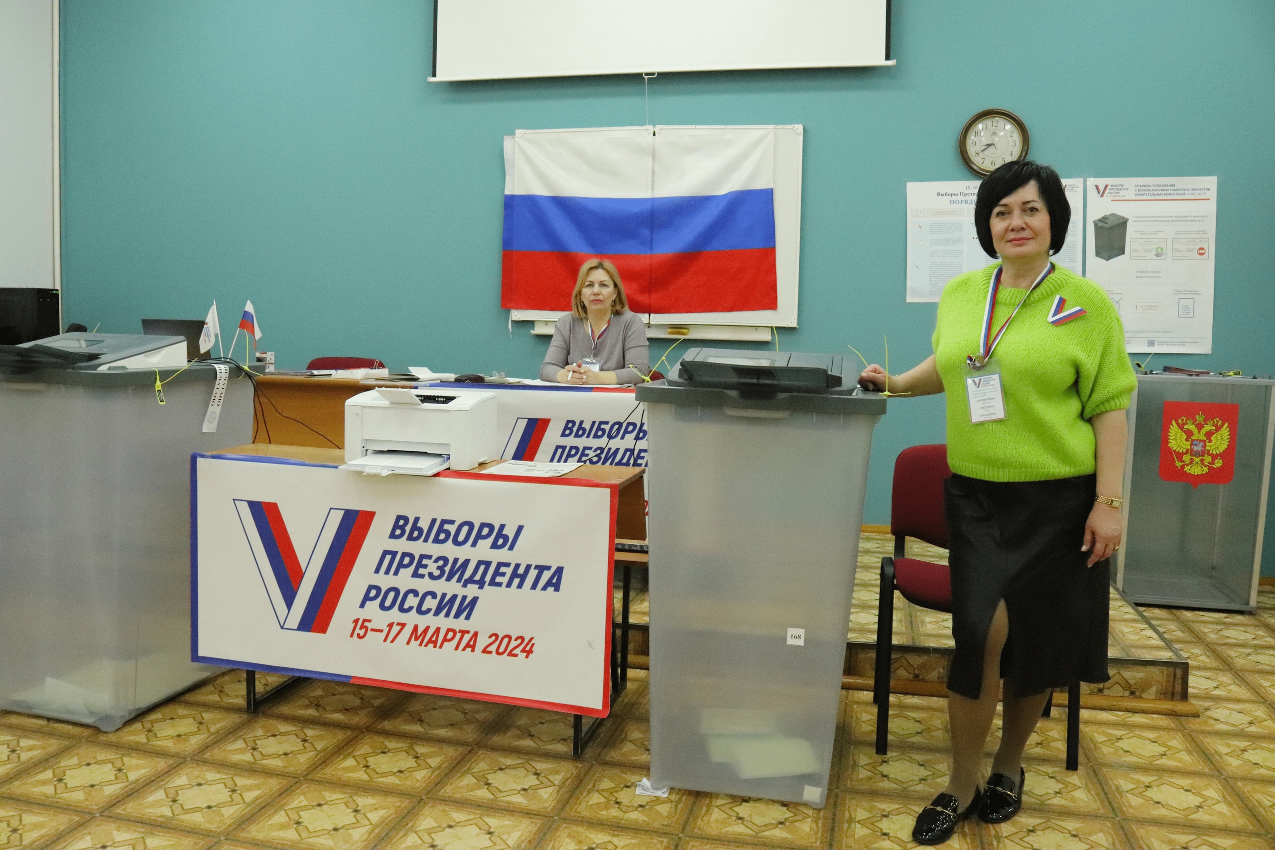 В Курском филиале Финуниверситета, на участке №131, стартовали выборы Президента Российской Федерации 🇷🇺