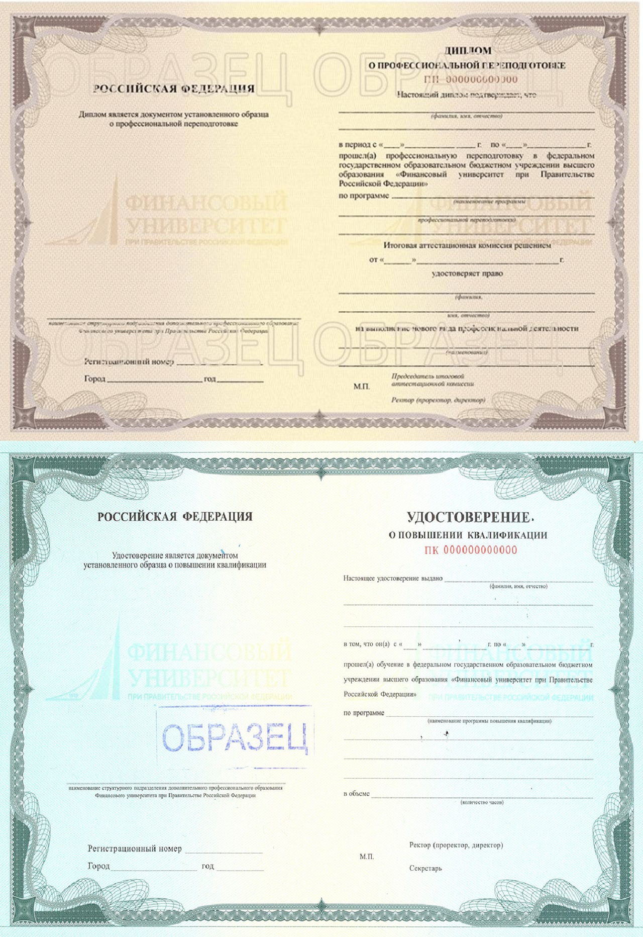 Документы об обучении