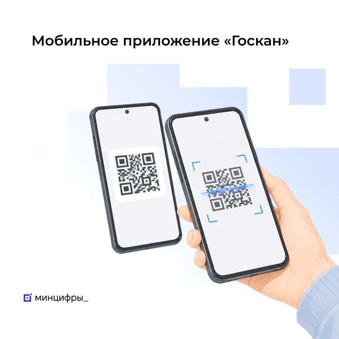 Минцифры запустило приложение «Госкан» для проверки данных по QR-коду