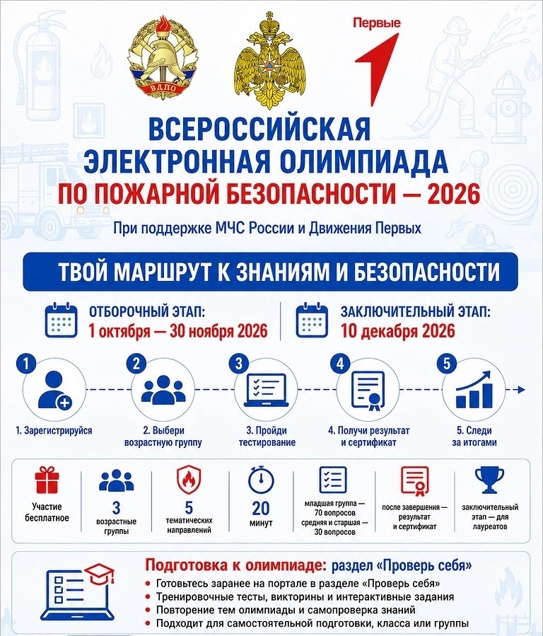Олимпиада, посвященная культуре безопасного поведения.