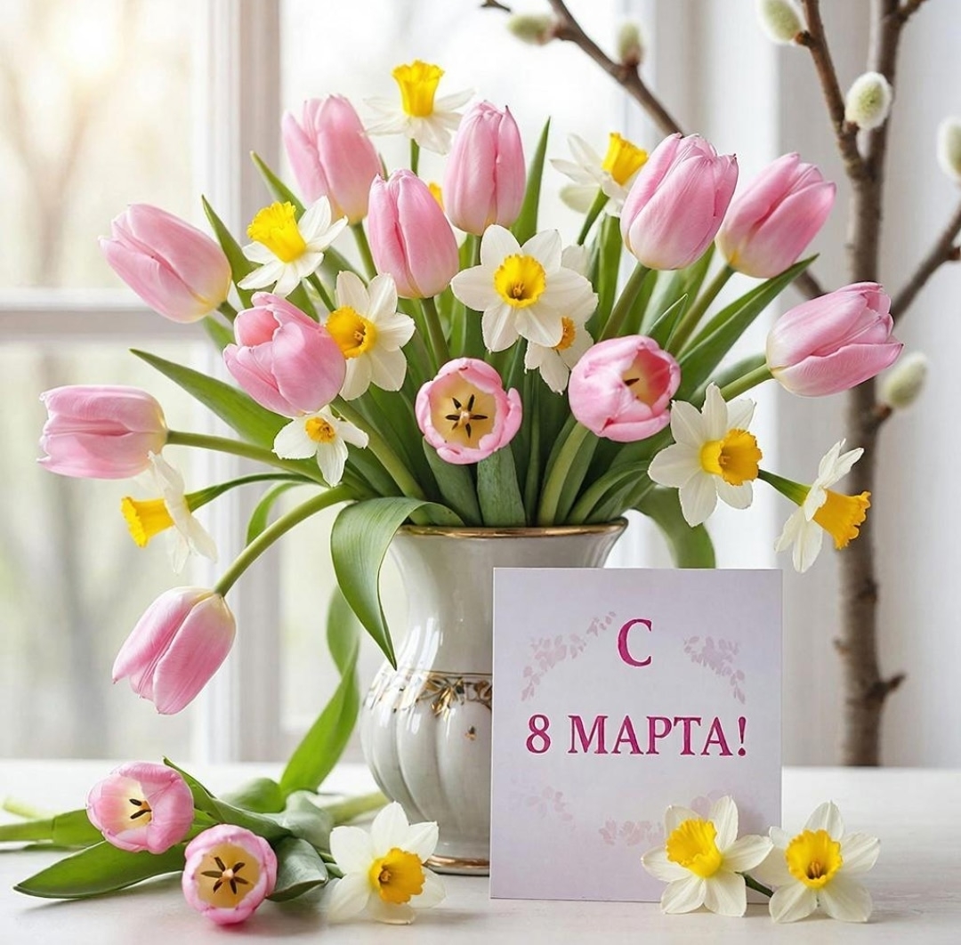 С наступающим праздником весны и тепла!