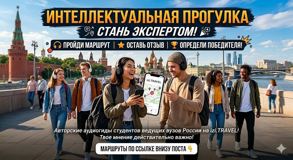 Успех студенческих команд в профессиональном Конкурсе аудиогидов «ИНТЕЛЛЕКТУАЛЬНАЯ ПРОГУЛКА»